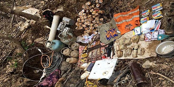 Hakkari'de terör örgütüne ait mühimmat ele geçirildi