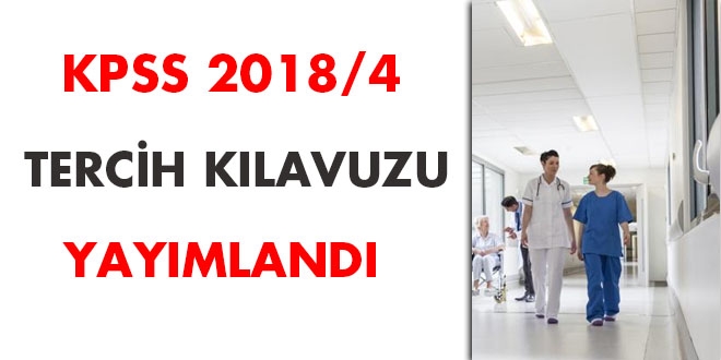 KPSS 2018/4 tercih klavuzu yaymland