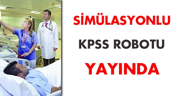 Simlasyonlu KPSS robotu yaynda