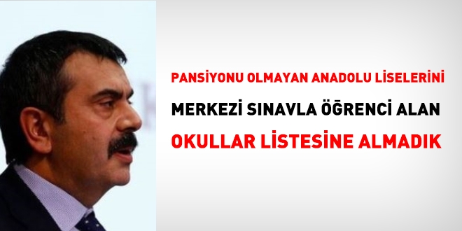 Müsteşar Tekin'den 'okul listesi' açıklaması