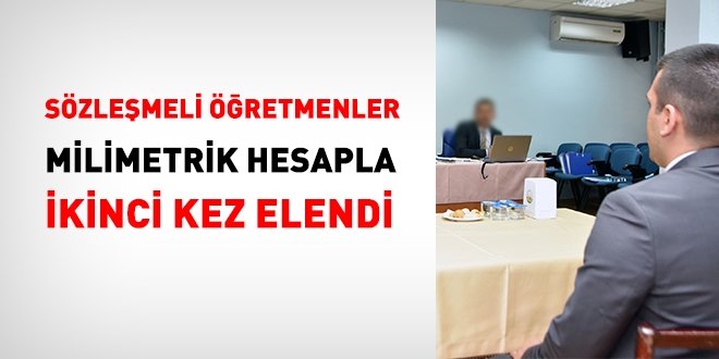 MEB, szlemeli retmenleri milimetrik hesaplamayla 2. kez eledi