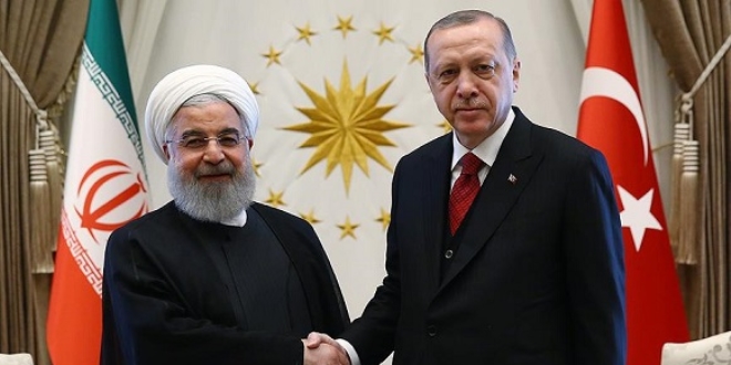 Erdoan ile Ruhani Suriye'yi grt
