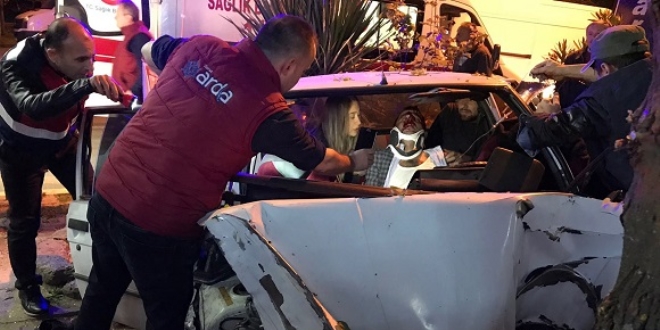 Ordu'da trafik kazası: 2'si ağır 3 yaralı