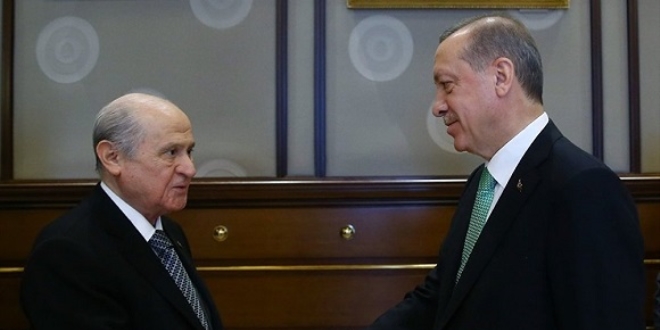 Erdoğan ile Bahçeli arasındaki görüşme sona erdi