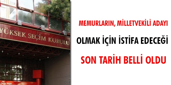 Seim istifas iin son tarih belli oldu!