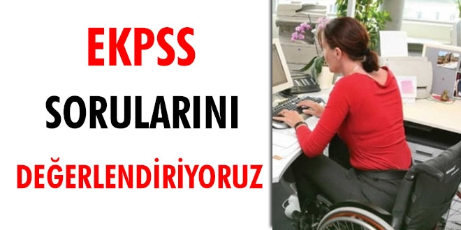 EKPSS sorularn deerlendiriyoruz