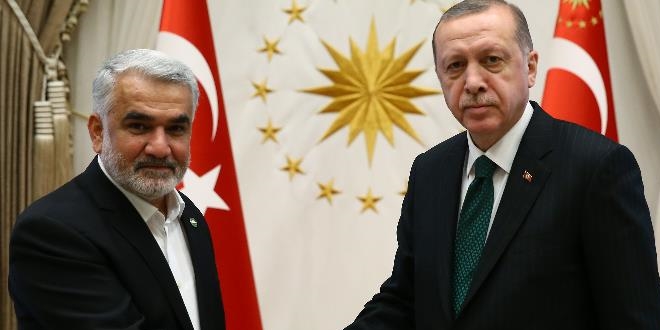 Erdoğan, HÜDA PAR Genel Başkanı Yapıcıoğlu'nu kabul etti