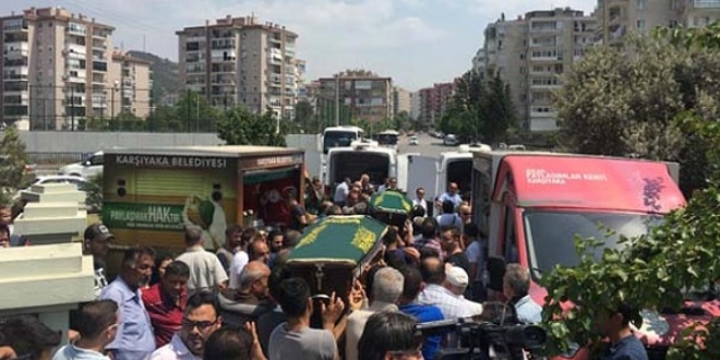 5 tabut yan yana! Gözyaşları sel oldu