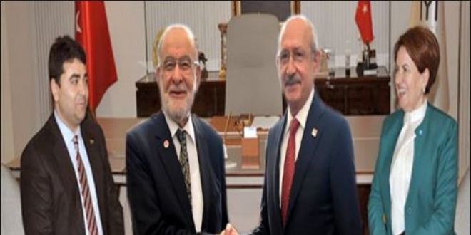 4 muhalefet partisi ittifakta anlaştı