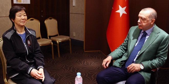 Erdoğan, Ayla filminin gerçek kahramanını kabul etti