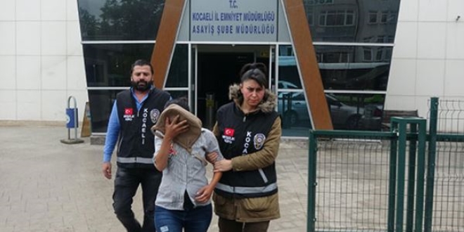 69 sabıkası olan 8 aylık hamile hırsız yakalandı