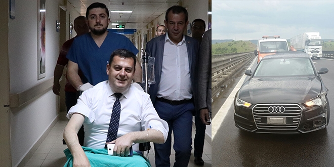 CHP'li 2 vekil, trafik kazasında yaralandı