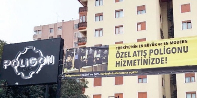 İlkokulun dibindeki binanın altına atış poligonu açıldı
