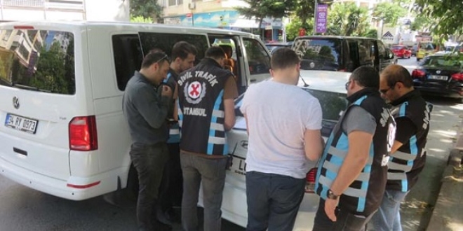 Polis UBER araçlarını tek tek durdurdu!