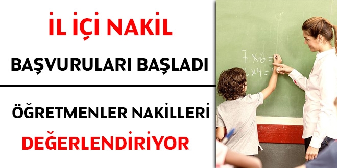 Öğretmenlerin il içi yer değiştirme başvuruları başladı