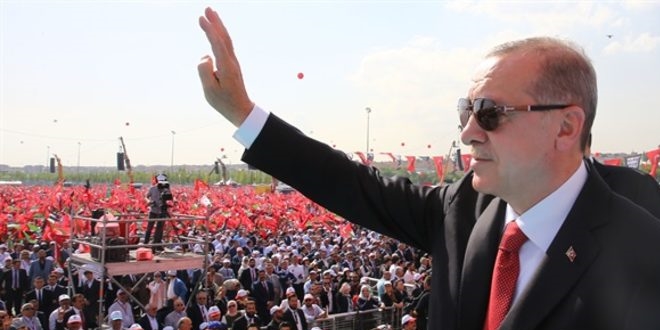 Erdoğan, Erzurum'da 3600 ek göstergeyi tekrarladı