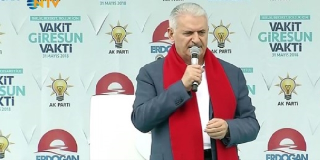Başbakan Yıldırım: Hangi yetkiyle bu vaatleri yapacaksın?