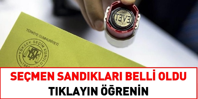 Nerede oy kullanacağınızı hemen öğrenin