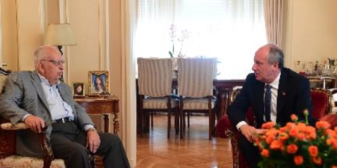 Muharrem İnce Cindoruk'u ziyaret etti