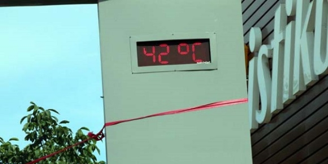 Şanlıurfa'da termometreler 42 dereceyi gösterdi