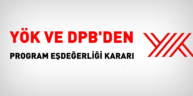 YK ve DPB'den program edeerlii karar