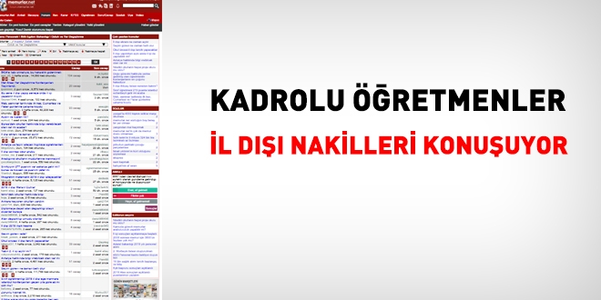 Öğretmenler il dışı nakillerini konuşuyor