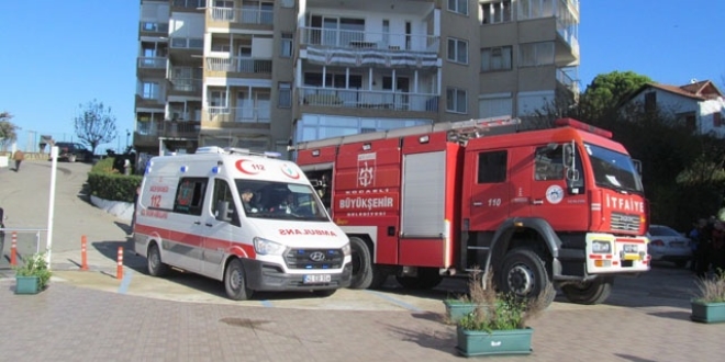 Devlet Demir Yollarına ait lojmana yıldırım düştü