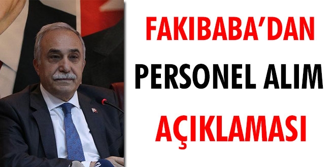 Fakbaba'dan personel alm aklamas