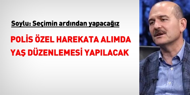 Polis özel harekat alımında yaş düzenlemesi yapılacak