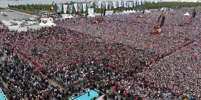 AK Parti'nin Büyük İstanbul Mitingi sona erdi