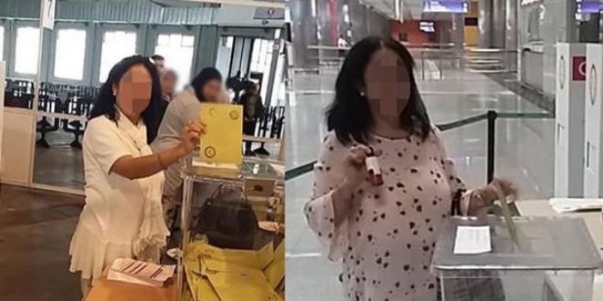 'İki kez oy kullandım diyen kadın serbest