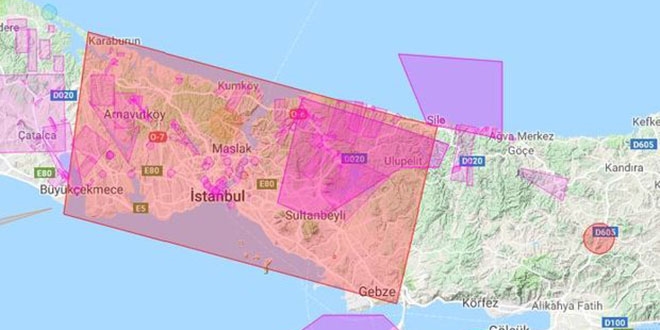 İstanbul Yeni Havalimanı üzerinde uçuş yasağı getirildi