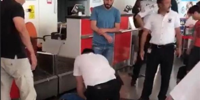 Havalimanında kalp krizi geçiren yolcu yaşamını yitirdi