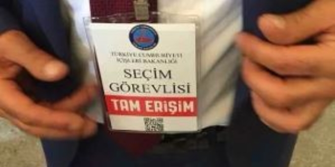 'İçişleri amblemli seçim görevlisi kartı' kullanıldığı iddiası