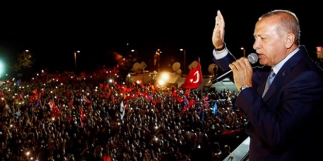 Erdoan: Milletimizin sandkta partimize verdii mesaj aldk