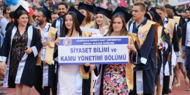 ÇOMÜ'de 9 bin öğrenci mezun oldu