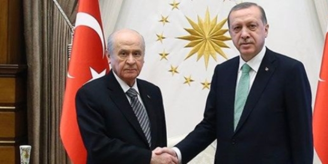 Erdoğan-Bahçeli görüşmesi sona erdi