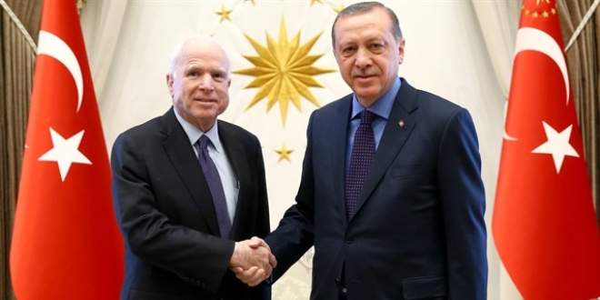 Erdoğan, ABD'li senatörleri kabul etti