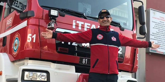 Kalp krizi geçiren itfaiye eri hayatını kaybetti