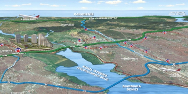 İstanbul'un yeni boğazında plan değişikliği
