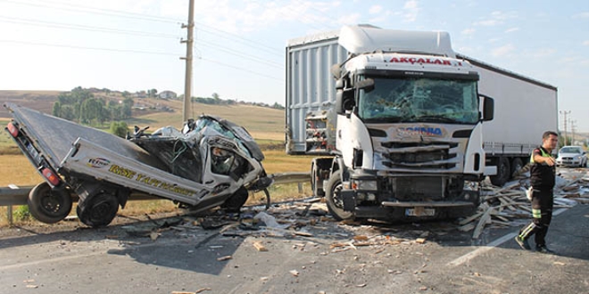 Yozgat'ta trafik kazası: 1 ölü