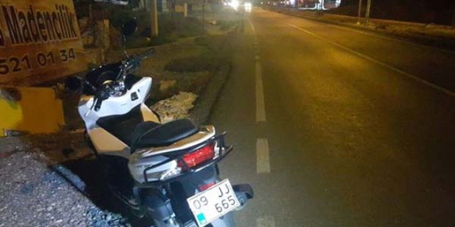 Aydn'da motosiklet devrildi: 1 l, 1 yaral