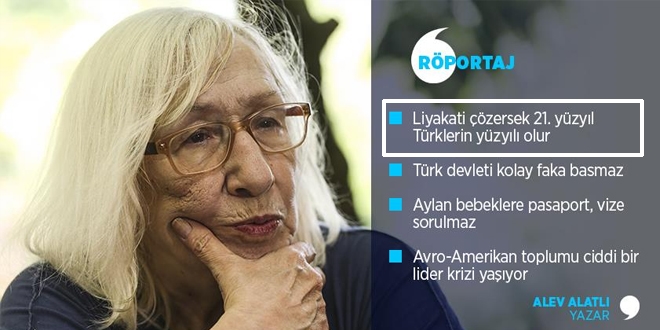 Alev Alatl: Liyakati zersek Trkiye ahlanr