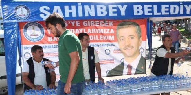 Belediye vatandaşları KPSS'de yalnız bırakmadı