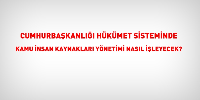 Yeni Cumhurbaşkanlığı Hükümet sisteminde insan kaynakları yönetimi sorunu