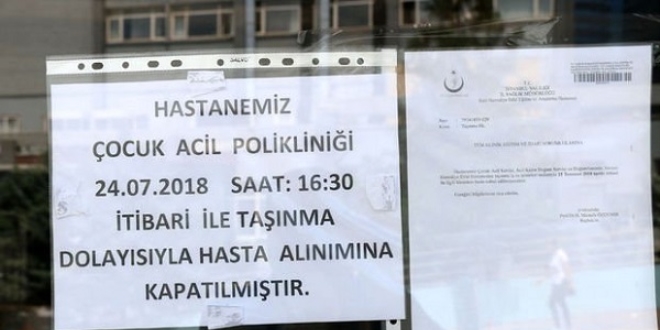 Şişli Etfal'de taşınma işlemi başladı