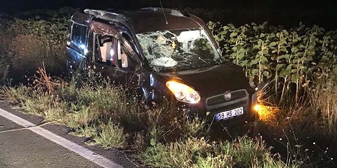 Tekirda'da zincirleme trafik kazas: 11 yaral