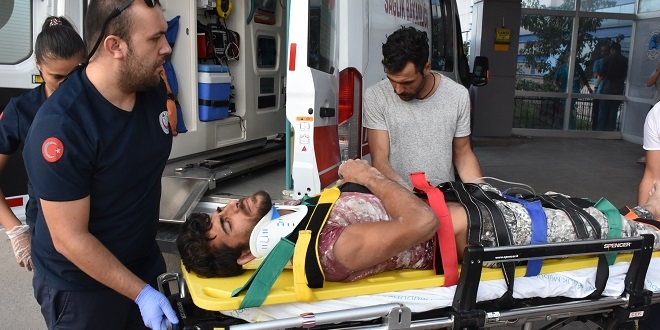 Samsun'da inşaattan düşen işçi ağır yaralandı