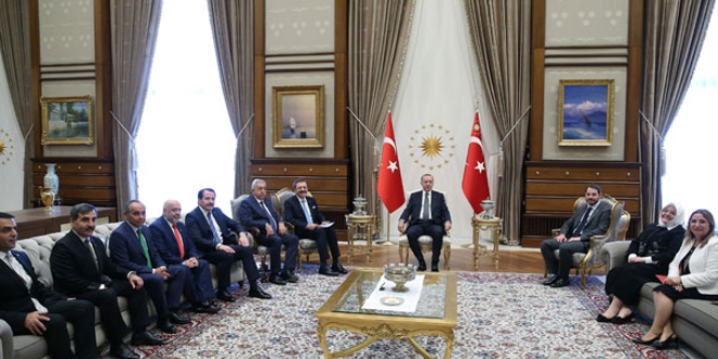 Cumhurbaşkanı Erdoğan, TOBB Başkanı ve heyetini kabul etti