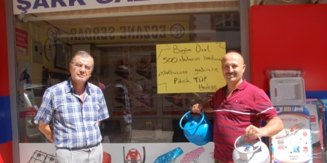 500 dolar bozdurana piknik tüpü bedava